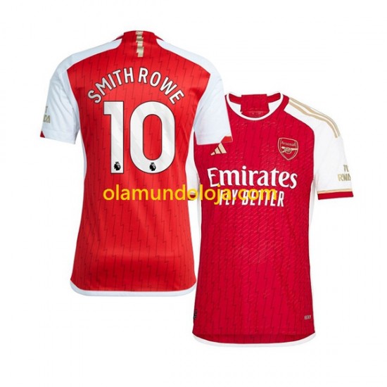 Camisola Arsenal Smith Rowe 10 Homem Equipamento Primeiro 2023-2024 Manga Curta
